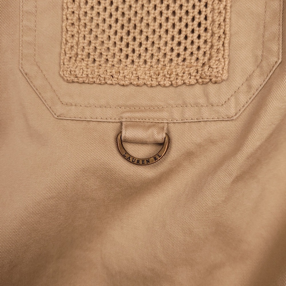 Ralph Lauren Safari Outfitters‎ Shirt Women's Small Cotton Button Down Khaki - Picture 6 of 11